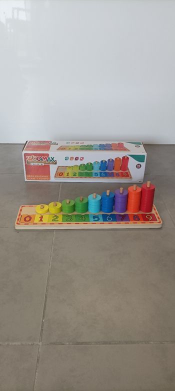 Jeu en bois Montessori couleurs et chiffres