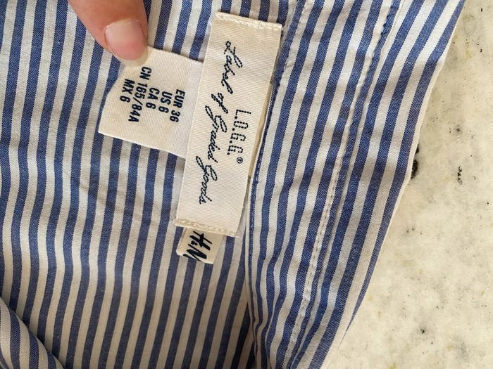 Robe chemise rayé H&M 36 - photo numéro 5