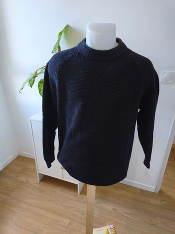 Pull maille épaisse bleu marine | Superdry | Homme taille M | Style workwear | Très bon état