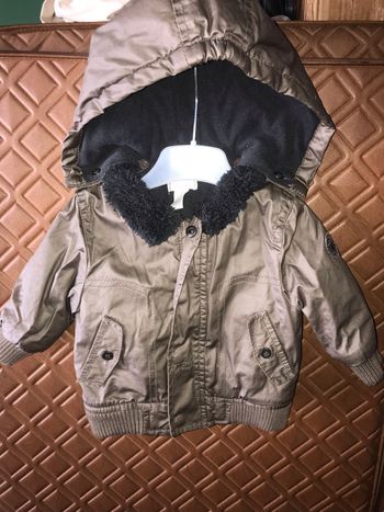 Blouson chaud avec capuche amovible Obaibi 3 mois