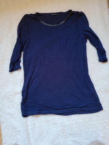 Tunique - t-shirt Monoprix Bleu marine 42