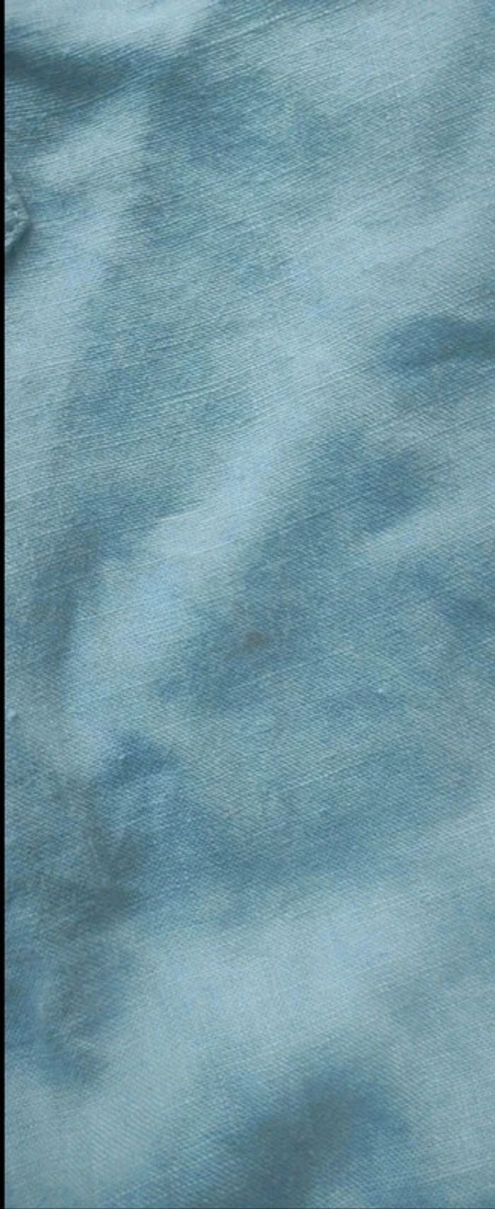 Chemise blouse chemisier La Naturelle M 100% lin bleu clair pastel - photo numéro 5