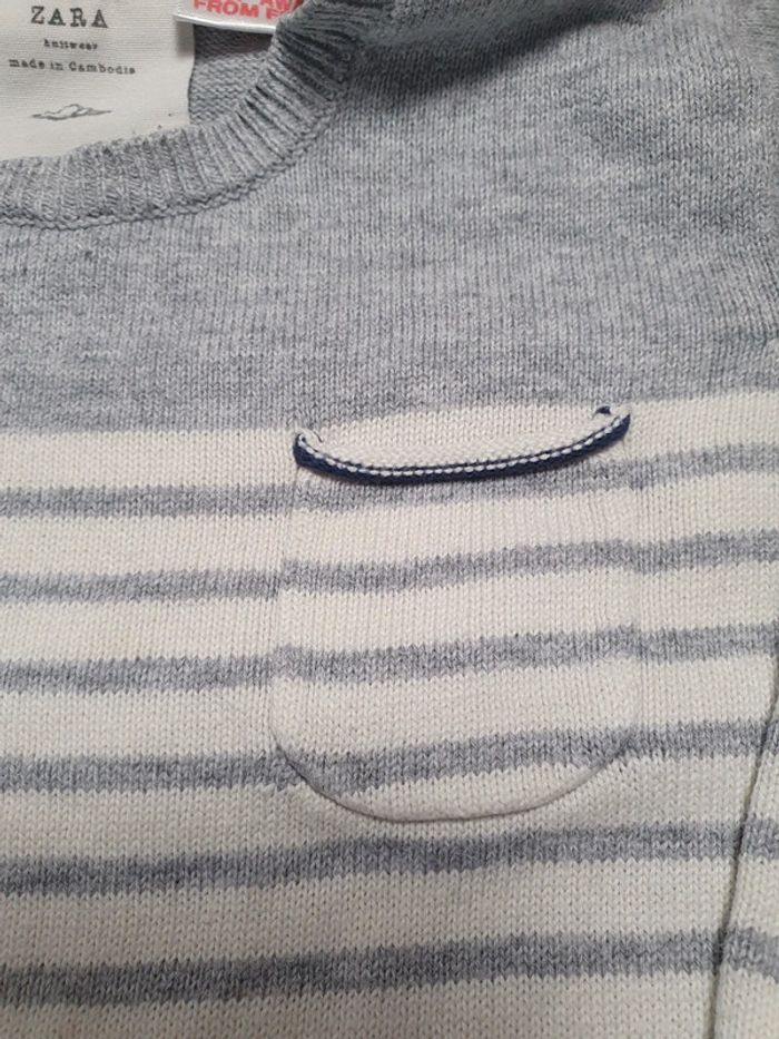 Pull Zara été léger sweater sweat 12 18 mois Zara - photo numéro 3