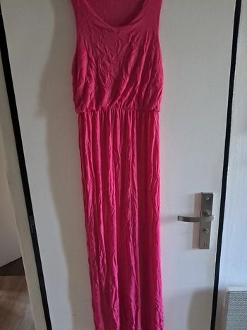 Robe longue fuchsia