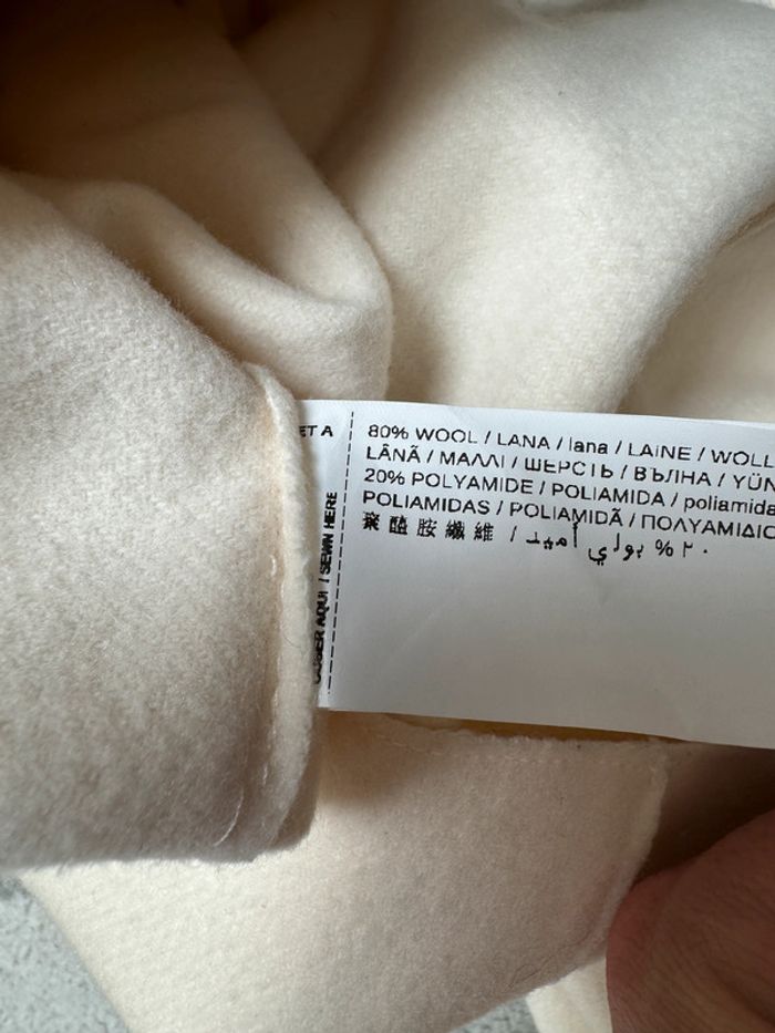 Veste longue en laine Mango Taille 38 - photo numéro 4