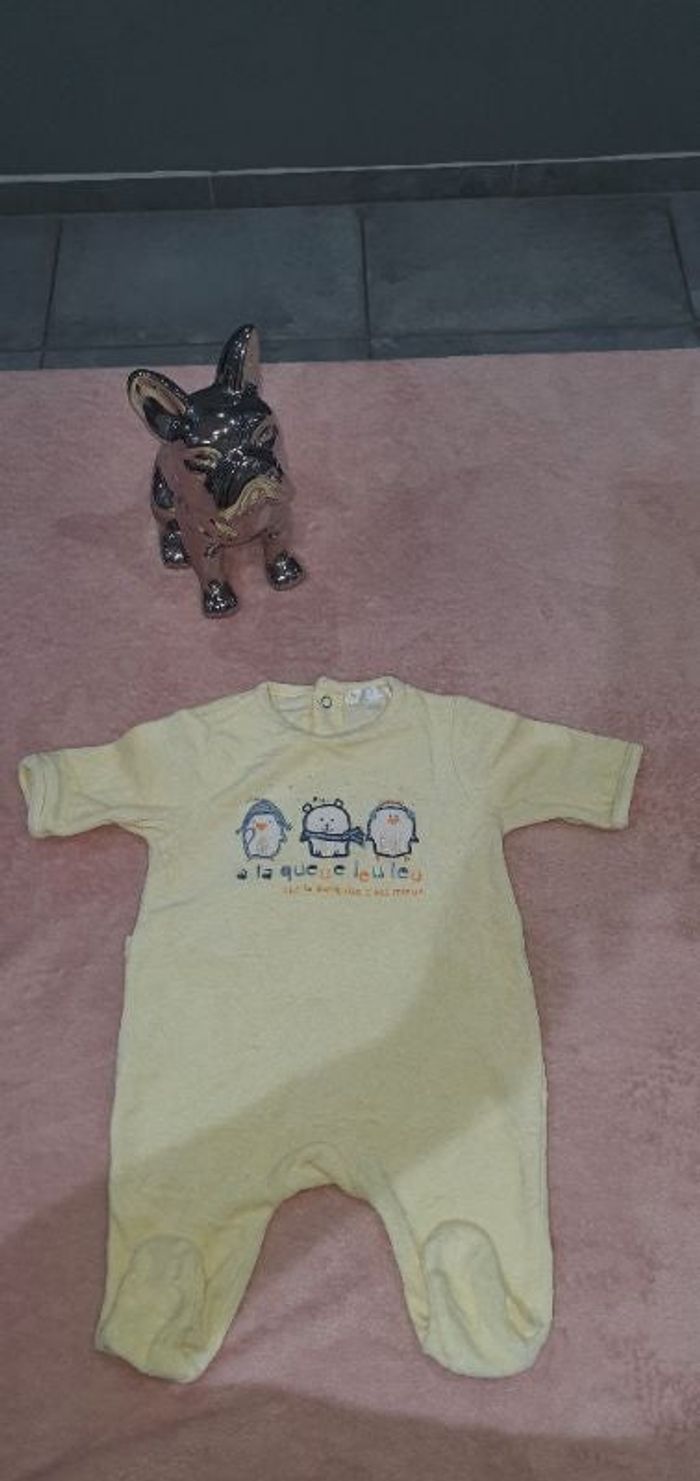 Pyjama garçon 3 mois jaune