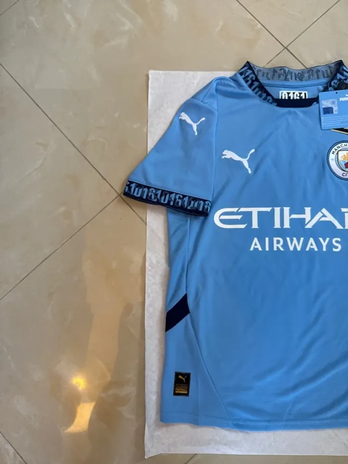 Maillot de foot Puma équipe Manchester City 2024/2025 taille 13/14 ans authentique neuf - photo numéro 10