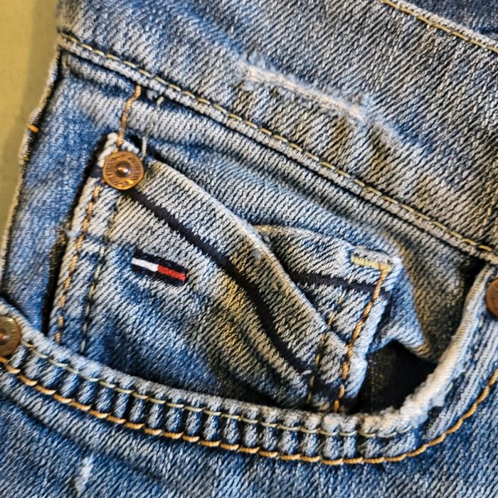 Pantacourt Jeans Femme vintage Y2K 🩳 Tommy Hilfiger - Taille W28 / FR38 - photo numéro 4