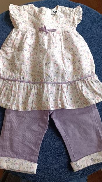 Ensemble blouse + pantalon, Creeks, 1 mois