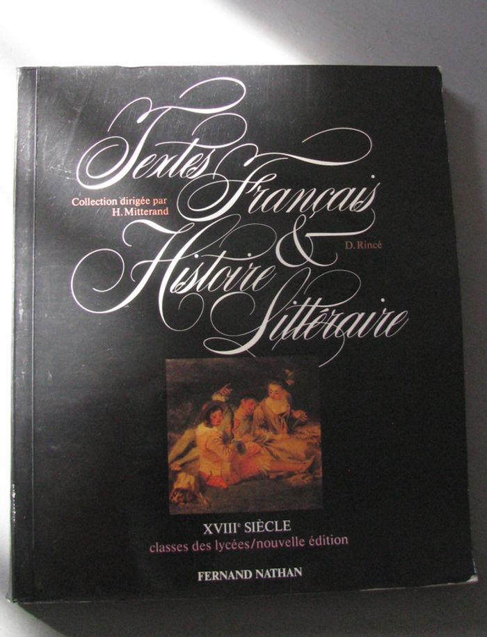 textes francais et histoire littéraire