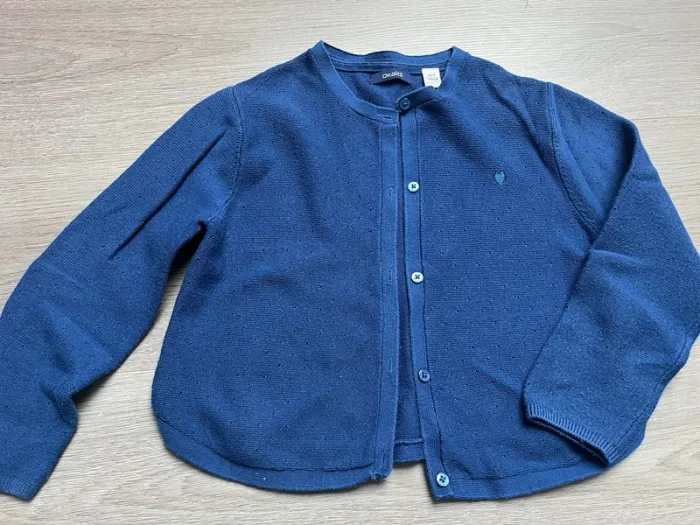 Gilet bleu okaidi