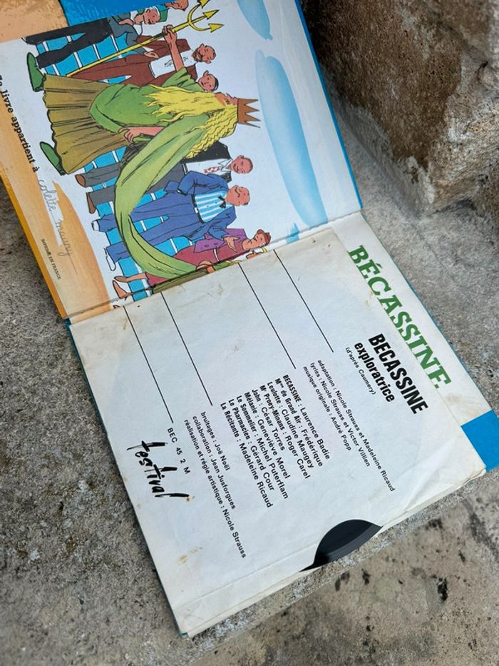 Livre disque 45tours Festival 1962 ancien Bécassine exploratrice Les albums merveilleux vintage - photo numéro 3