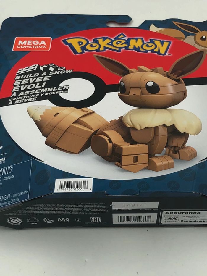 Coffret Mega Construx Mattel Pokemon Évoli 215 pièces Neuf - photo numéro 3