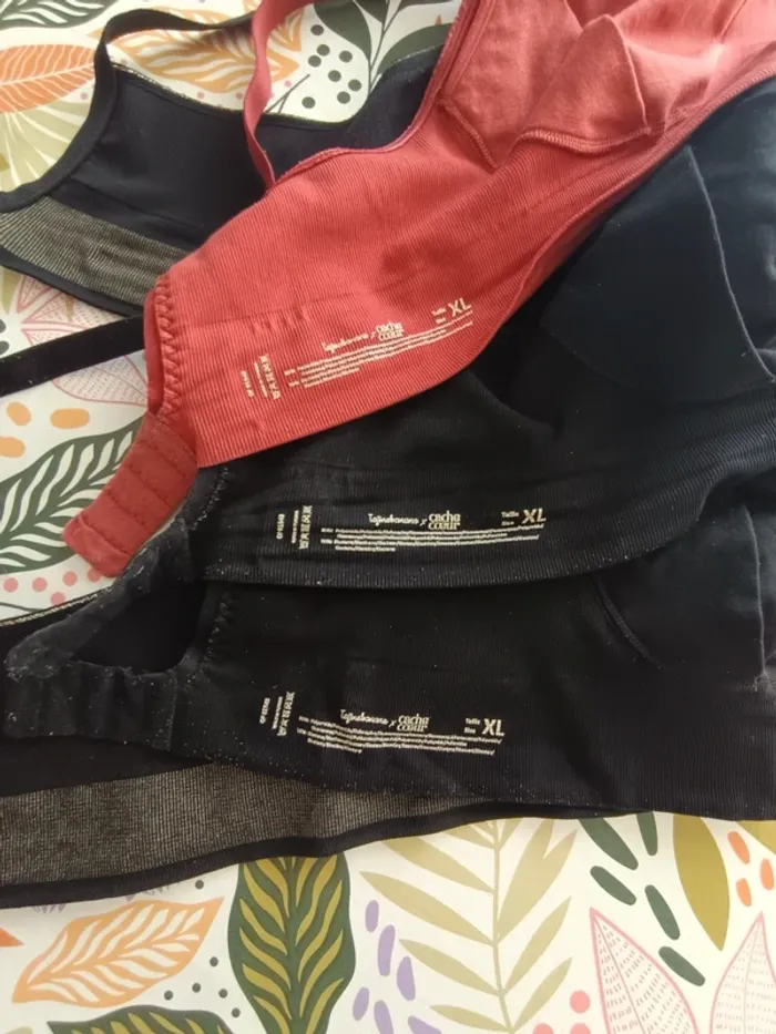 3 brassières d'allaitement tajinebanane × cache coeur - photo numéro 2