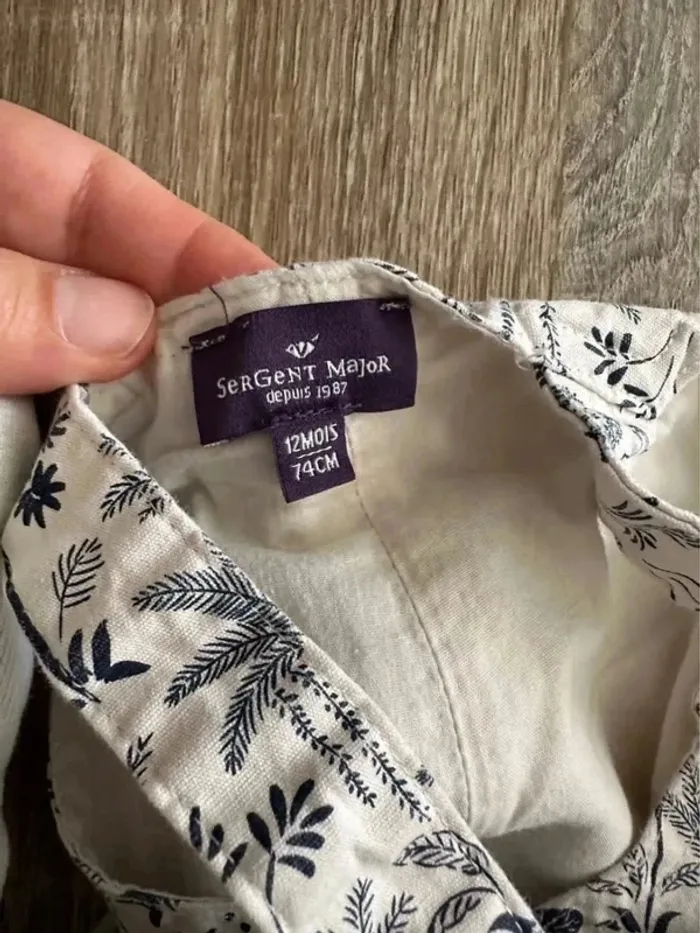 Ensemble garçon 12 mois 74 cm salopette - photo numéro 7