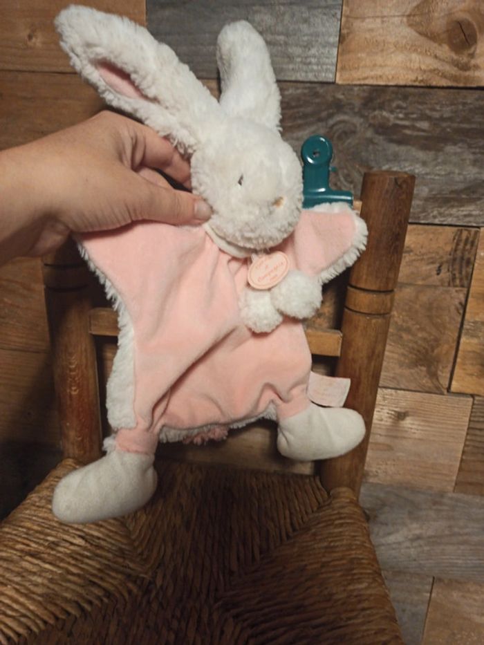 Doudou lapin pompon doudou et compagnie tbe - photo numéro 2