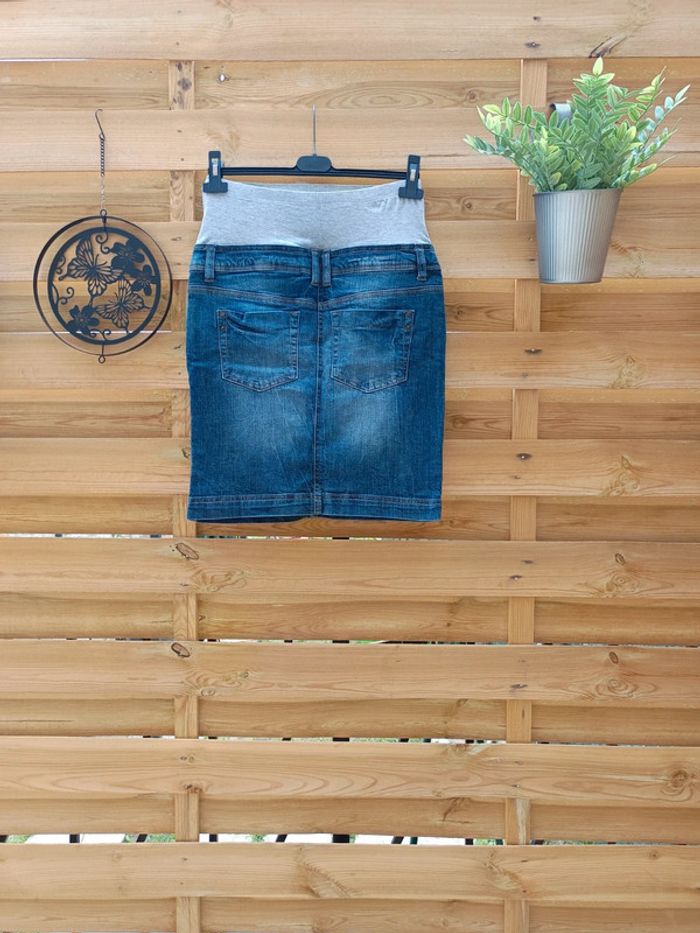 Jupe en jean grossesse taille 36 - photo numéro 5