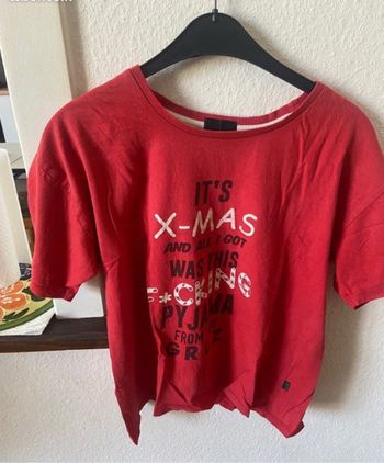 T-shirt de pyjama rouge