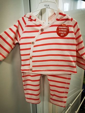 Ensemble 2 pièces bébé 1 mois