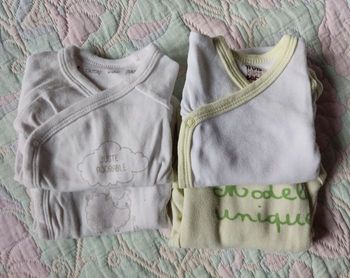 Lot de bodies manches longues mixte