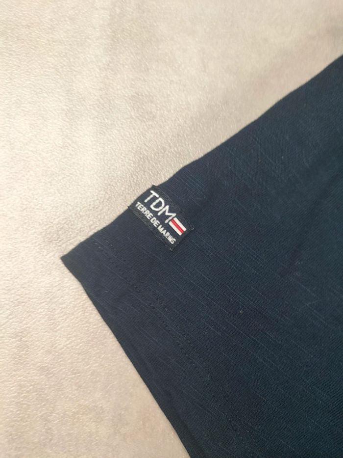 T-shirt Terre de Marins bleu marine – Taille 2 - photo numéro 3