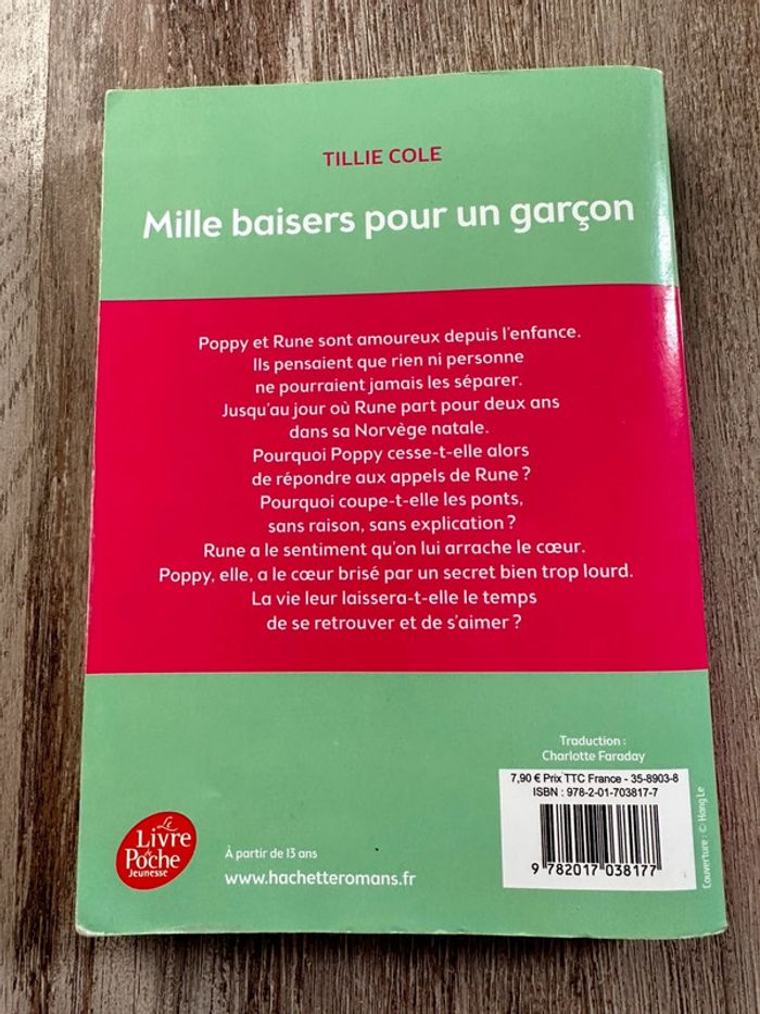 Livre « Mille baisers pour un garçon » Tillie Cole - photo numéro 2