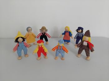 POUPEES BONHOMMES en Bois
