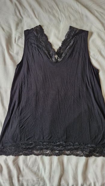 Debardeur noir XL ms mode
