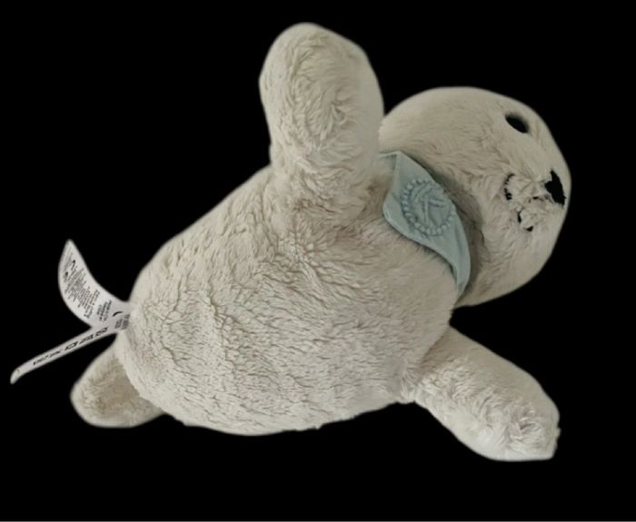 ❤️B5638 Doudou Peluche Phoque Otarie Les Amis Kaloo Blanc Bandana Bleu - photo numéro 3