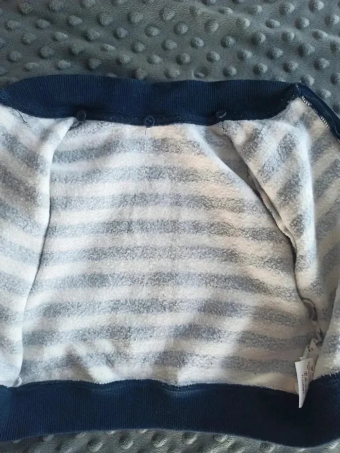 Gilet zippé DPAM 6-9 mois - photo numéro 3