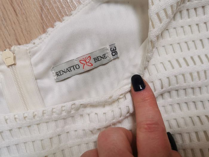 Robe trapèze blanc et noir Renatto Bene - photo numéro 7