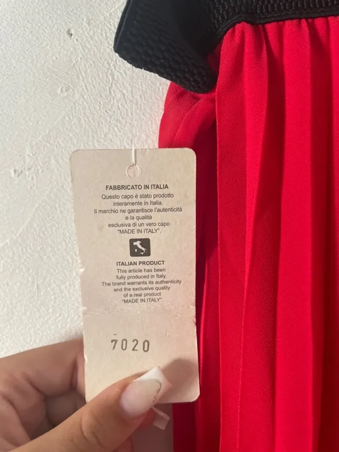 Jupe fluide rouge 754 - photo numéro 5