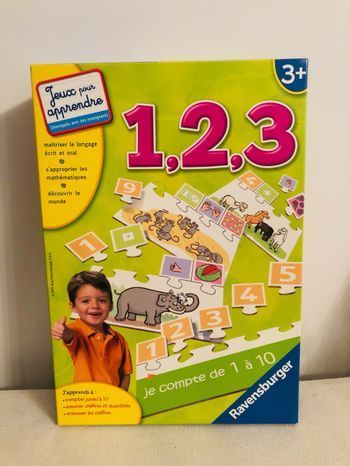 1, 2, 3 - jeu d'apprentissage - jouet enfant apprendre à compter
