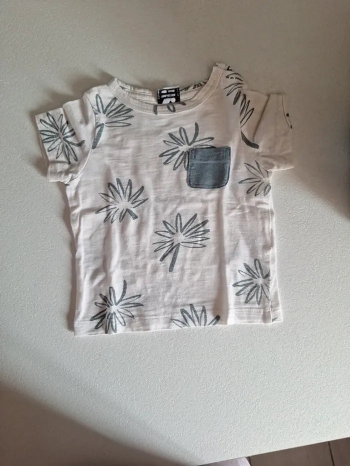Ensemble salopette short + tshirt - photo numéro 3