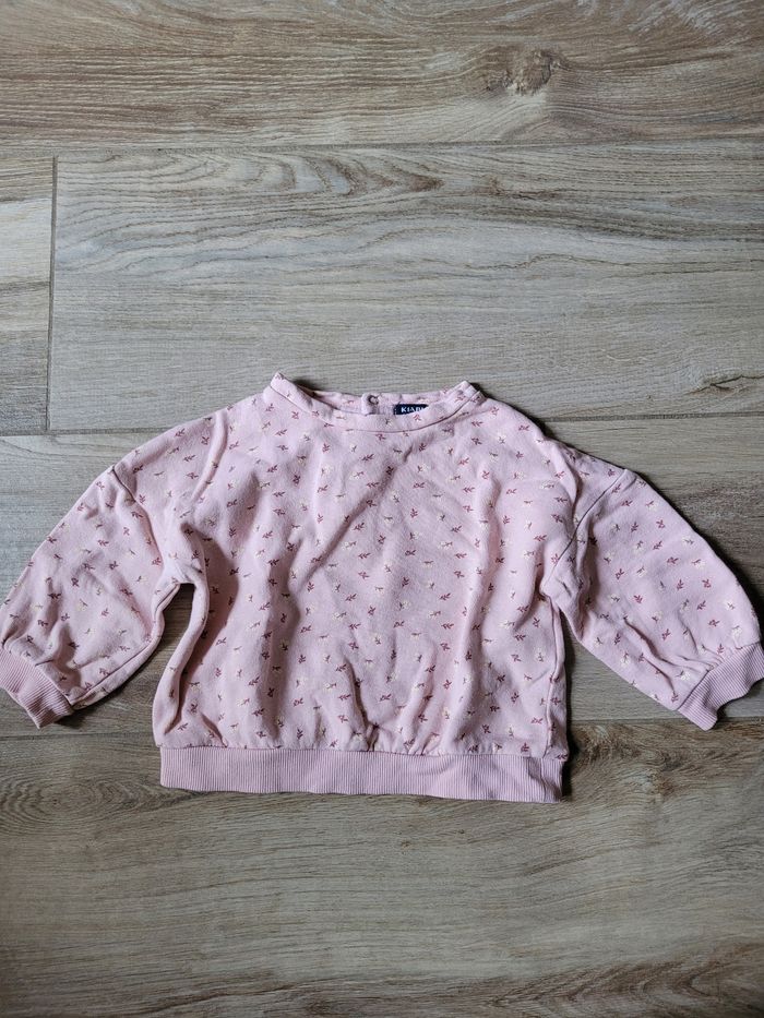 Ensemble pull et legging fleuris taille 18 mois - photo numéro 2