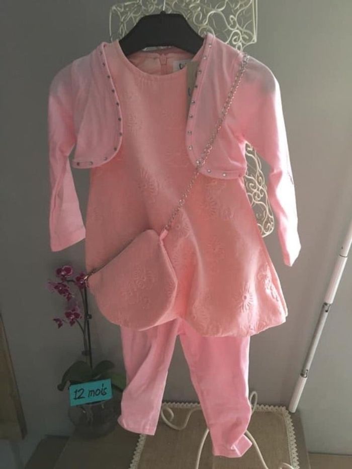 Ensemble fille 12 mois Chicaprie