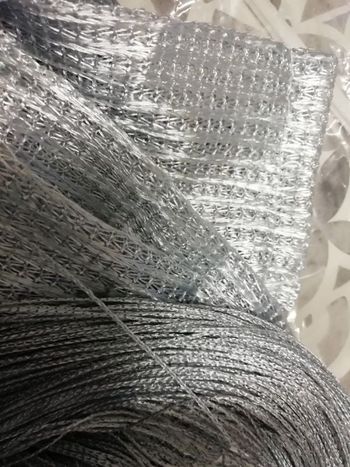 Rideau de Fil NEUF GRIS PERLÉ