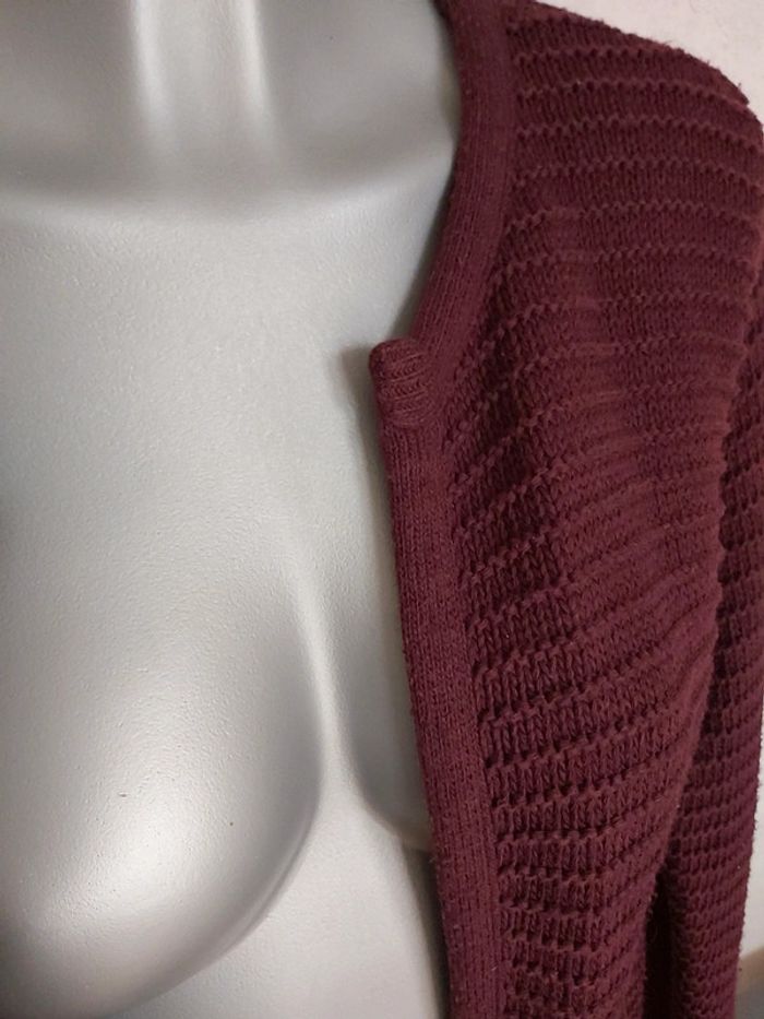 🦋 Veste Aubergine Cache cache L - photo numéro 3