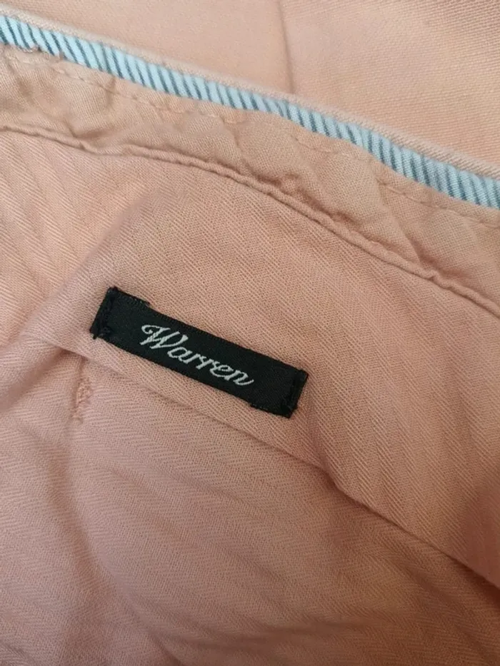 Pants Scotch & Soda coupe droite ,taille haute , lin et coton - photo numéro 11