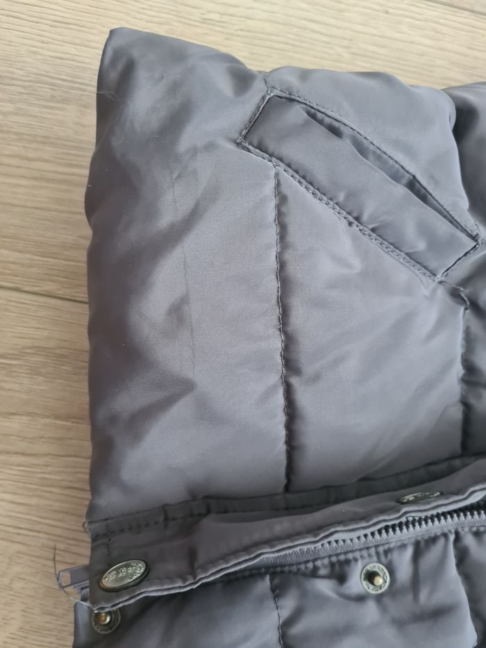 Doudoune manteau taupe avec capuche fourré 23 mois tape à l'œil - photo numéro 4