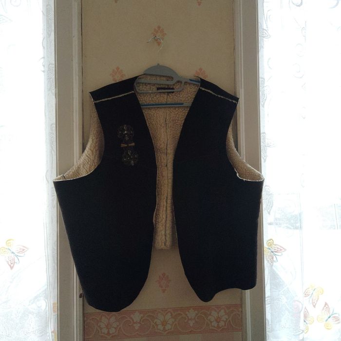 Gilet sans manche daim fourré mouton - photo numéro 7