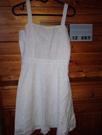 Robe blanche Kiabi 12 ans neuve