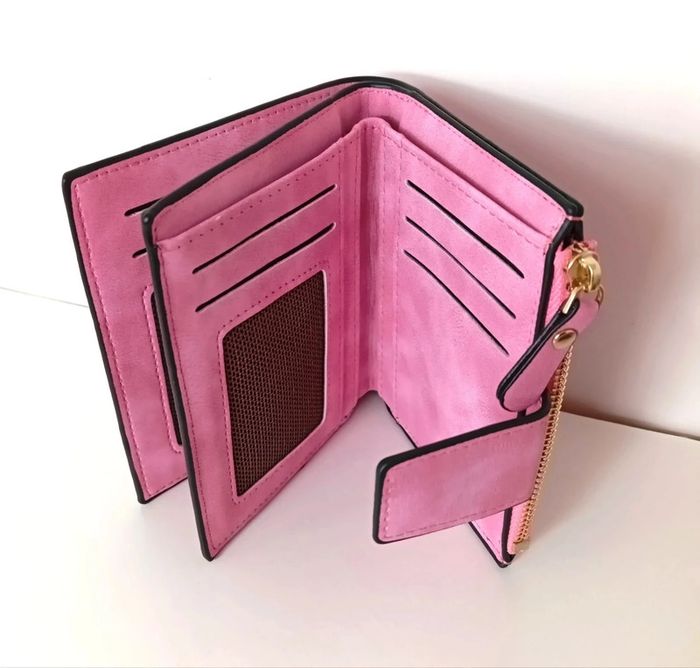 Porte monnaie Rose Pour Femme. Portefeuille Femme - photo numéro 7