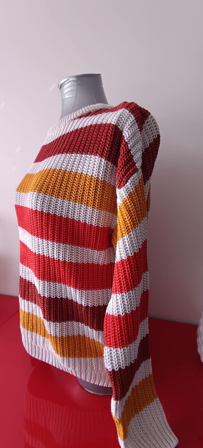 Pull à rayures col rond manches longues "Pimkie Collection" Taille S - photo numéro 6
