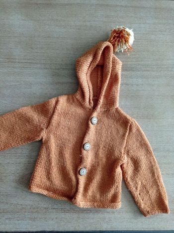 Gilet pompon mixte 3 mois