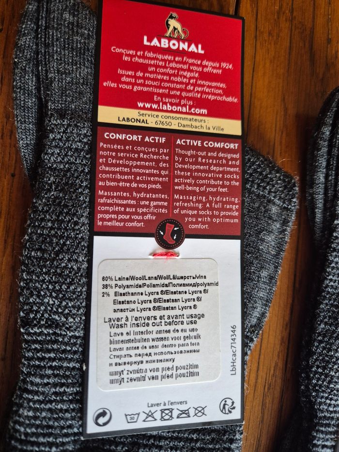 Lot 3 paires de chaussettes LABONAL.confort actif massante - photo numéro 4