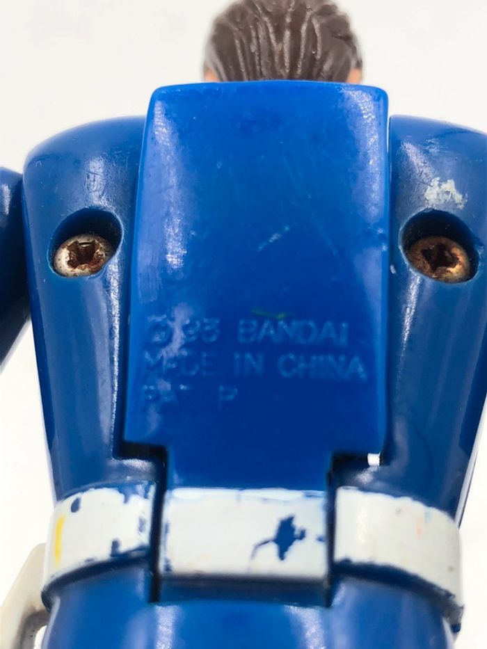 Figurine Power Rangers bleu Flip Head Bandai 1993 14 cm - photo numéro 6
