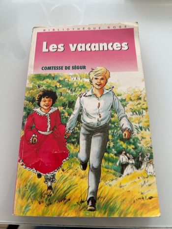 Livre les vacances la comtesse de Ségur