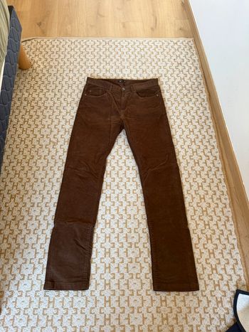 Pantalon marron style velours Tex