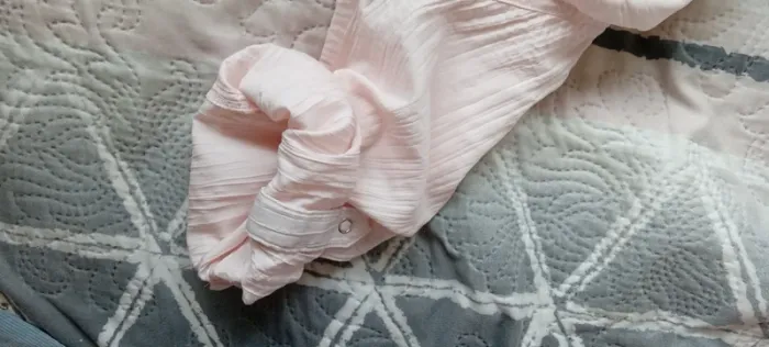 Blouse manches 3/4 ajustables effet plissé avec poches à pression rose femme 46 canda - photo numéro 18